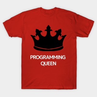 Programming Queen-White T-Shirt